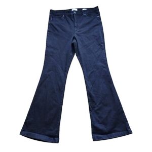 Sofia Jeans by Sofia Vergara Melisa Black Flare Jeans Size 14 High Rise